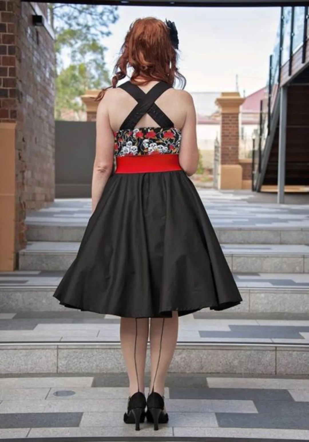 Skulls & Roses Rockabilly Swing Dresses