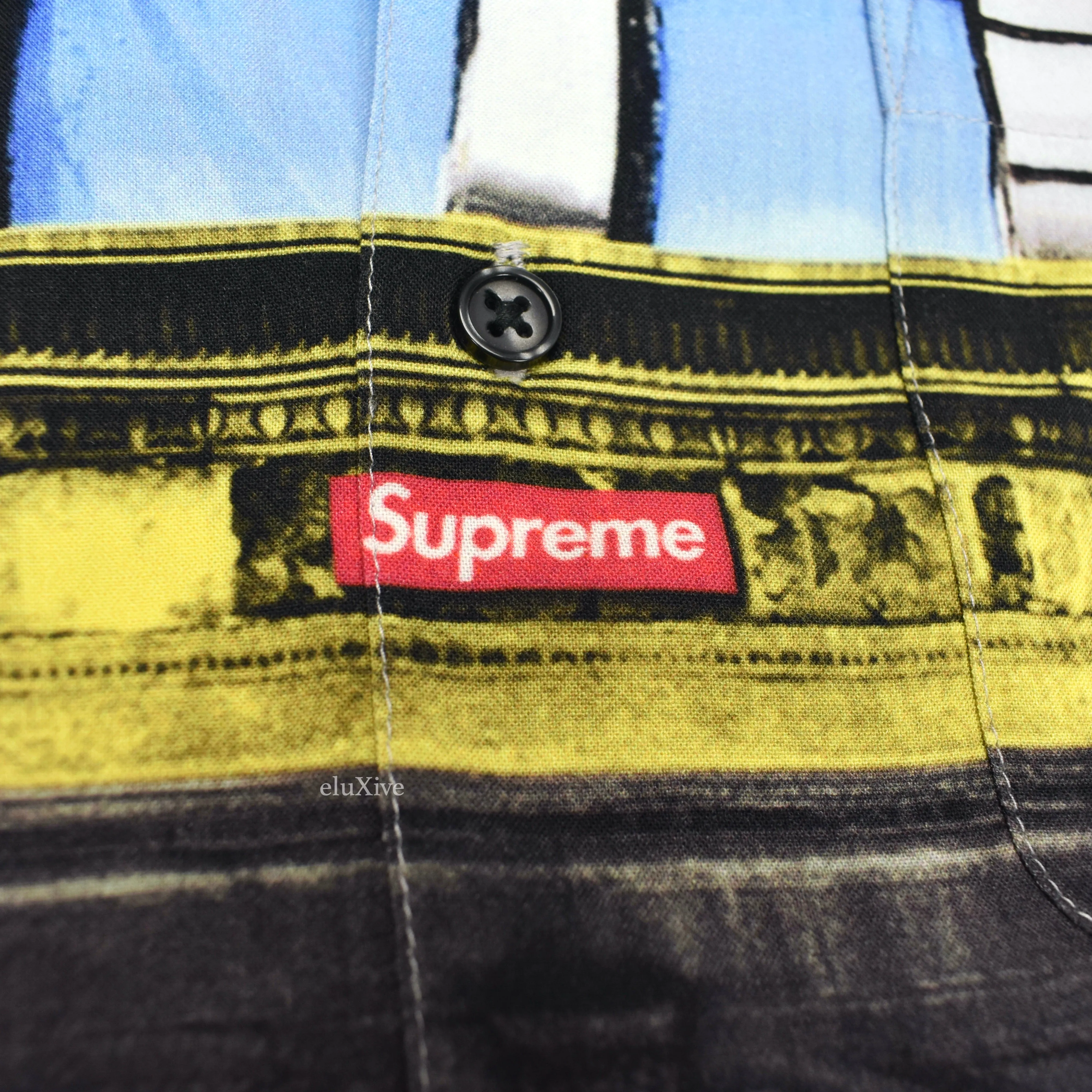 Supreme - 190 Bowery Logo Rayon Club Shirt