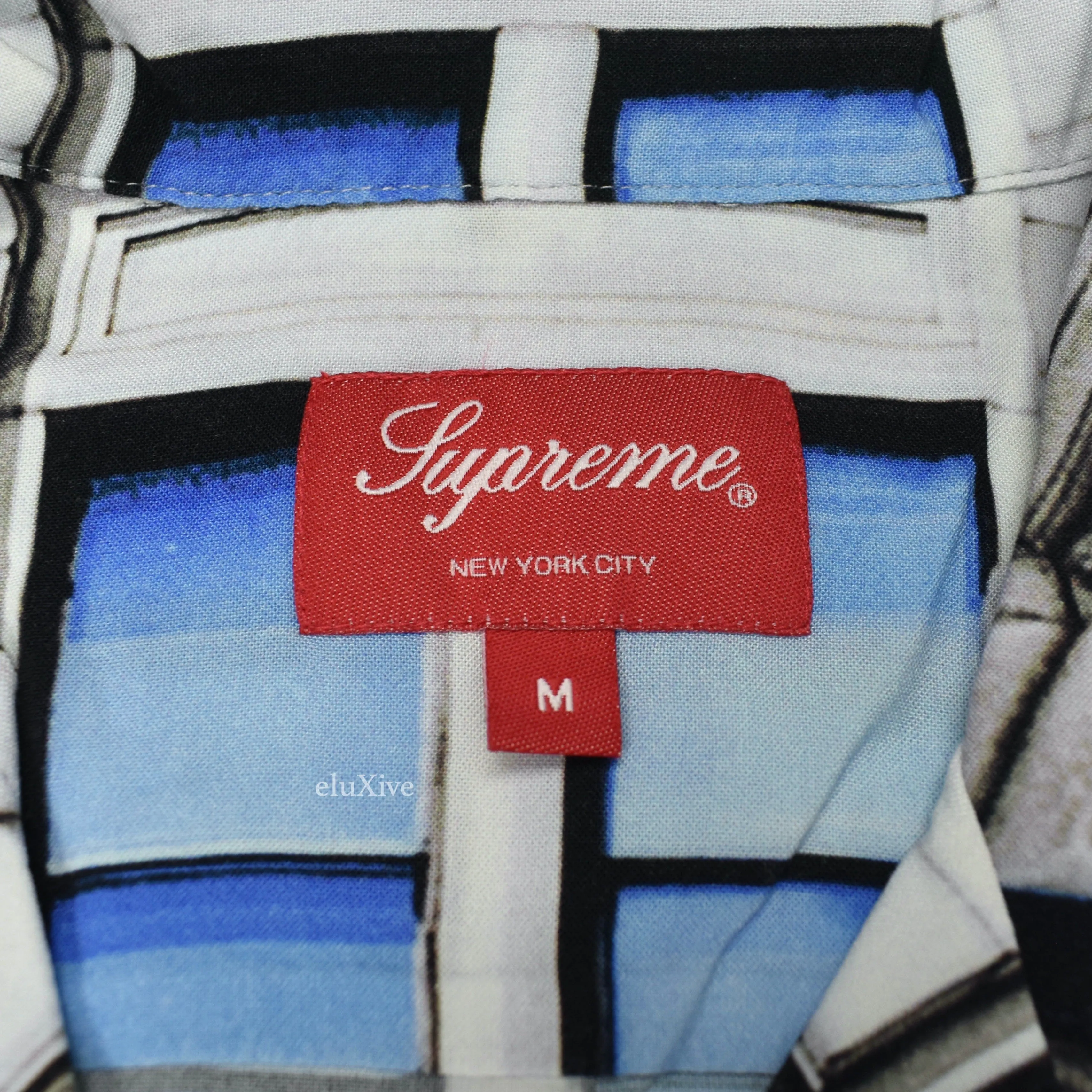 Supreme - 190 Bowery Logo Rayon Club Shirt