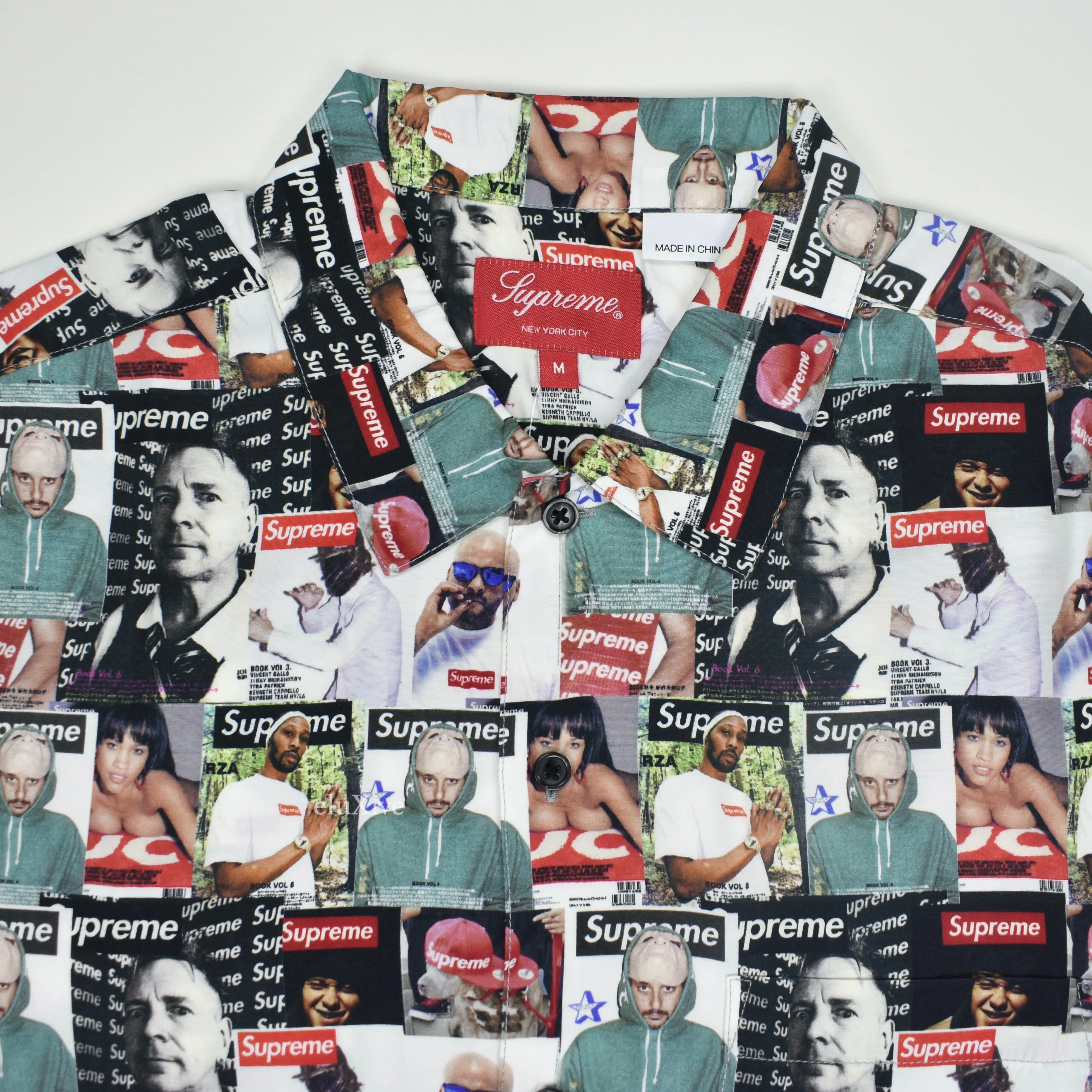 Supreme - Magazine Print Viscose Club Shirt