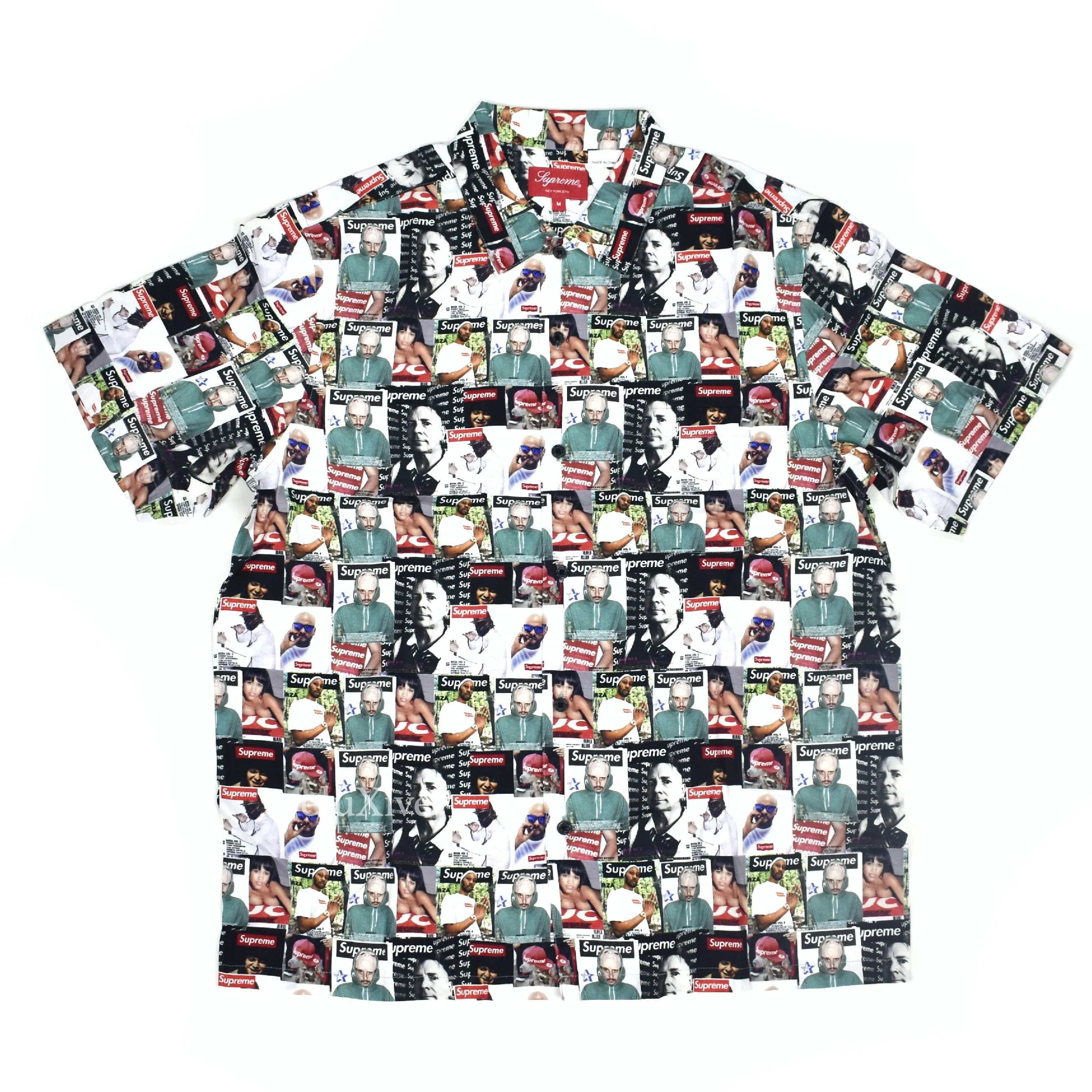 Supreme - Magazine Print Viscose Club Shirt