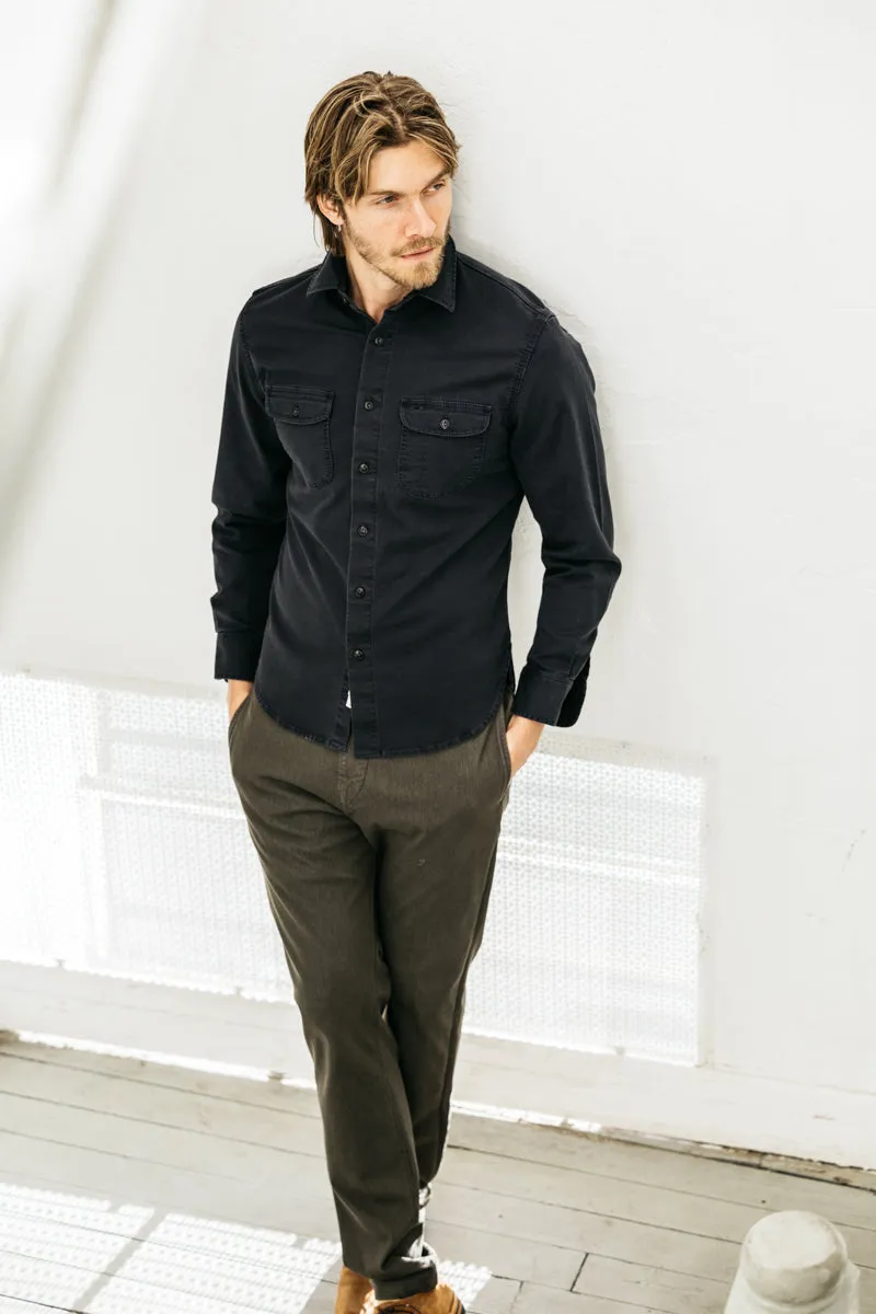 The Brace Stretch Oxford - Black