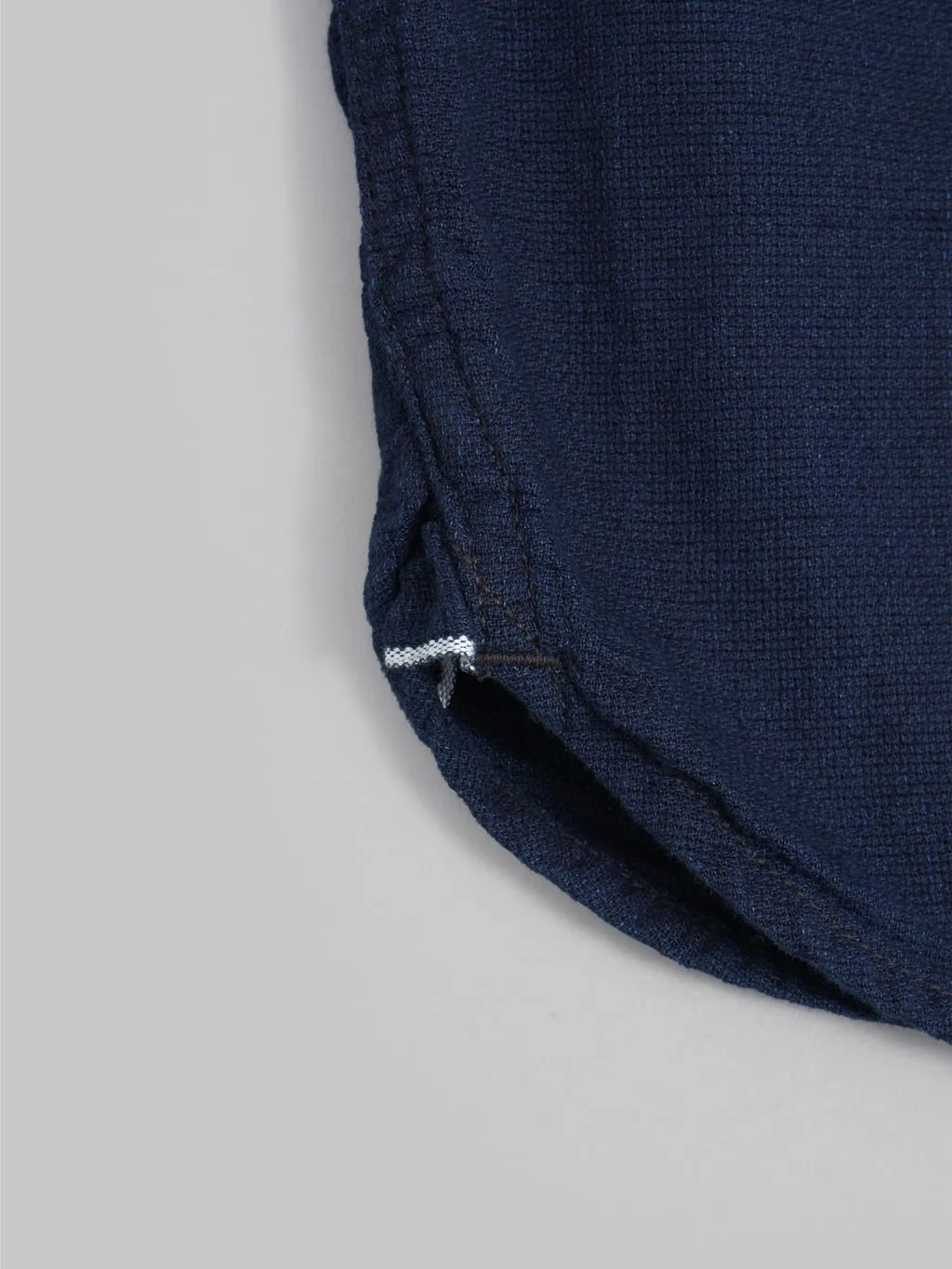 The Flat Head Indigo Dobby Western Shirt