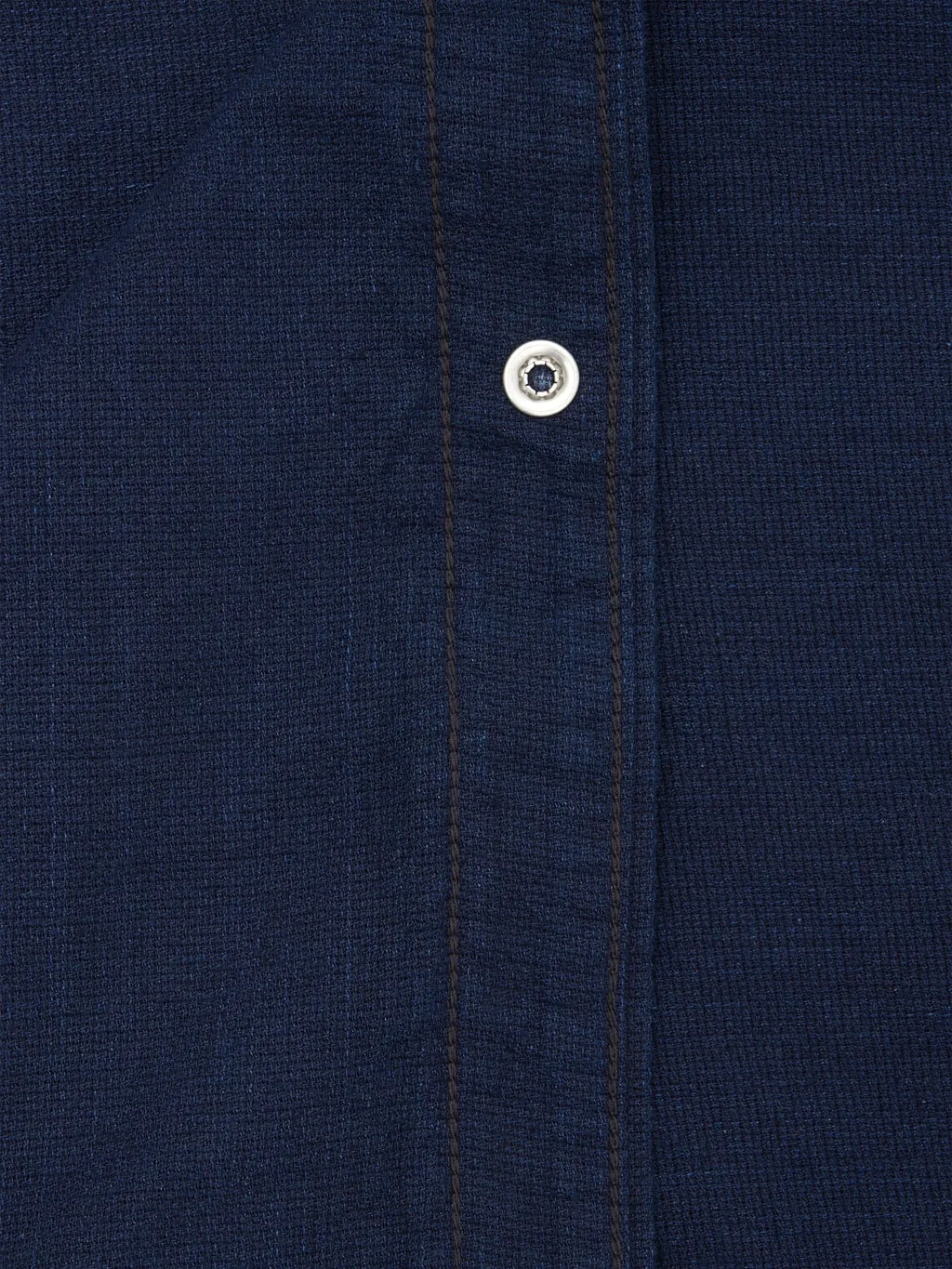 The Flat Head Indigo Dobby Western Shirt
