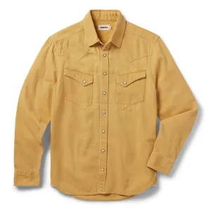 The Western Shirt | Wheat Selvage Denim