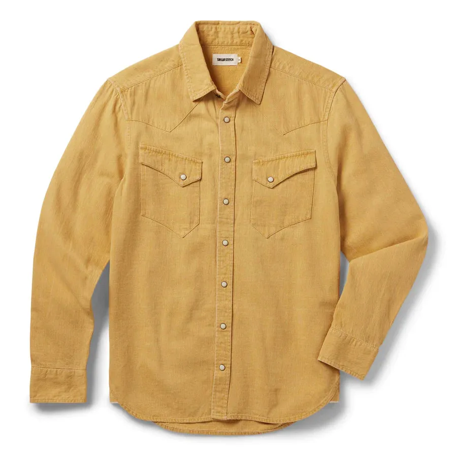 The Western Shirt | Wheat Selvage Denim