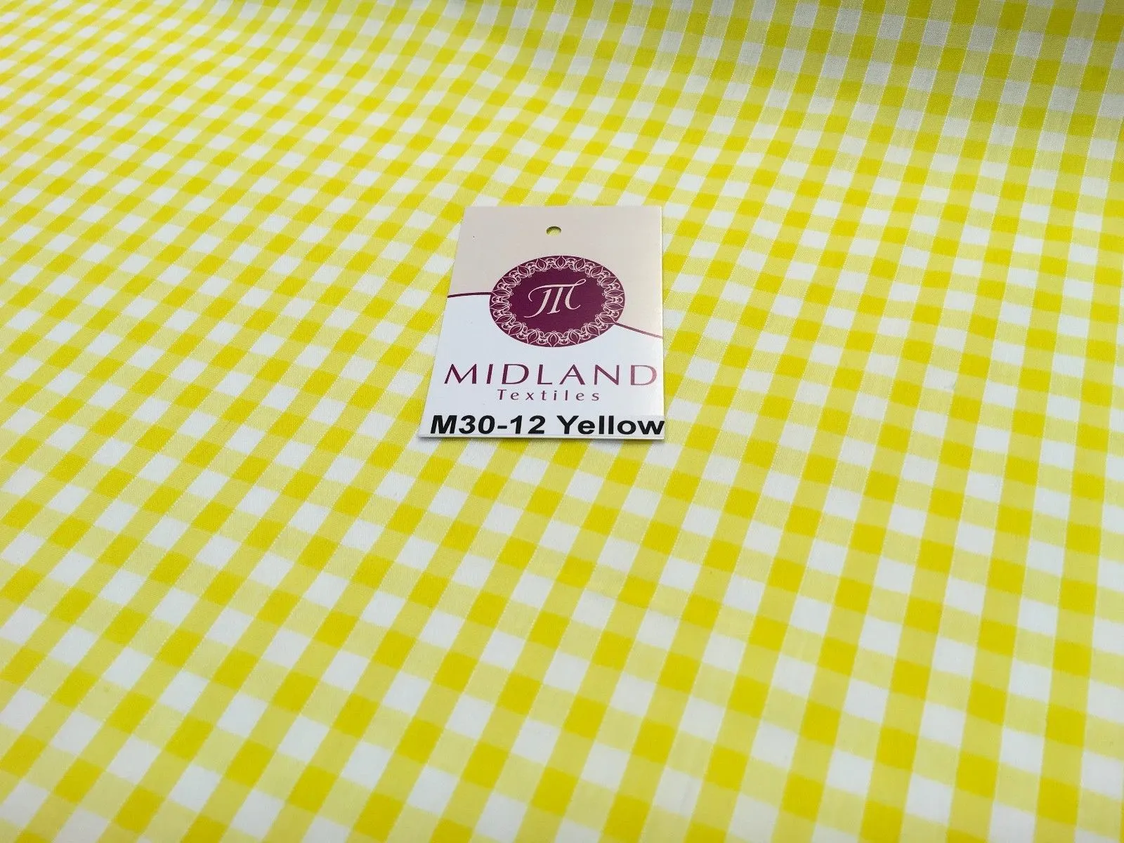 Timeless 1/4 Inch Gingham Fabric Material for Clothing, Aprons, Tablecloths, School Decorations - 44" Wide - M30