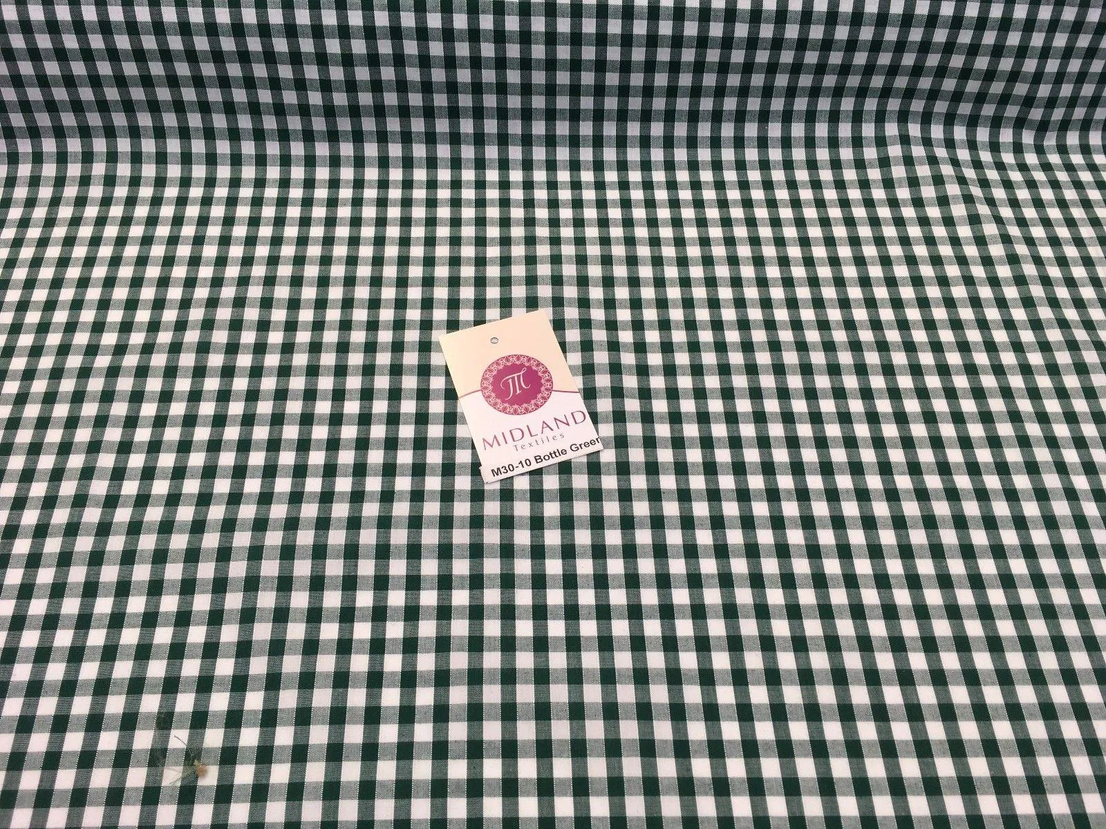 Timeless 1/4 Inch Gingham Fabric Material for Clothing, Aprons, Tablecloths, School Decorations - 44" Wide - M30