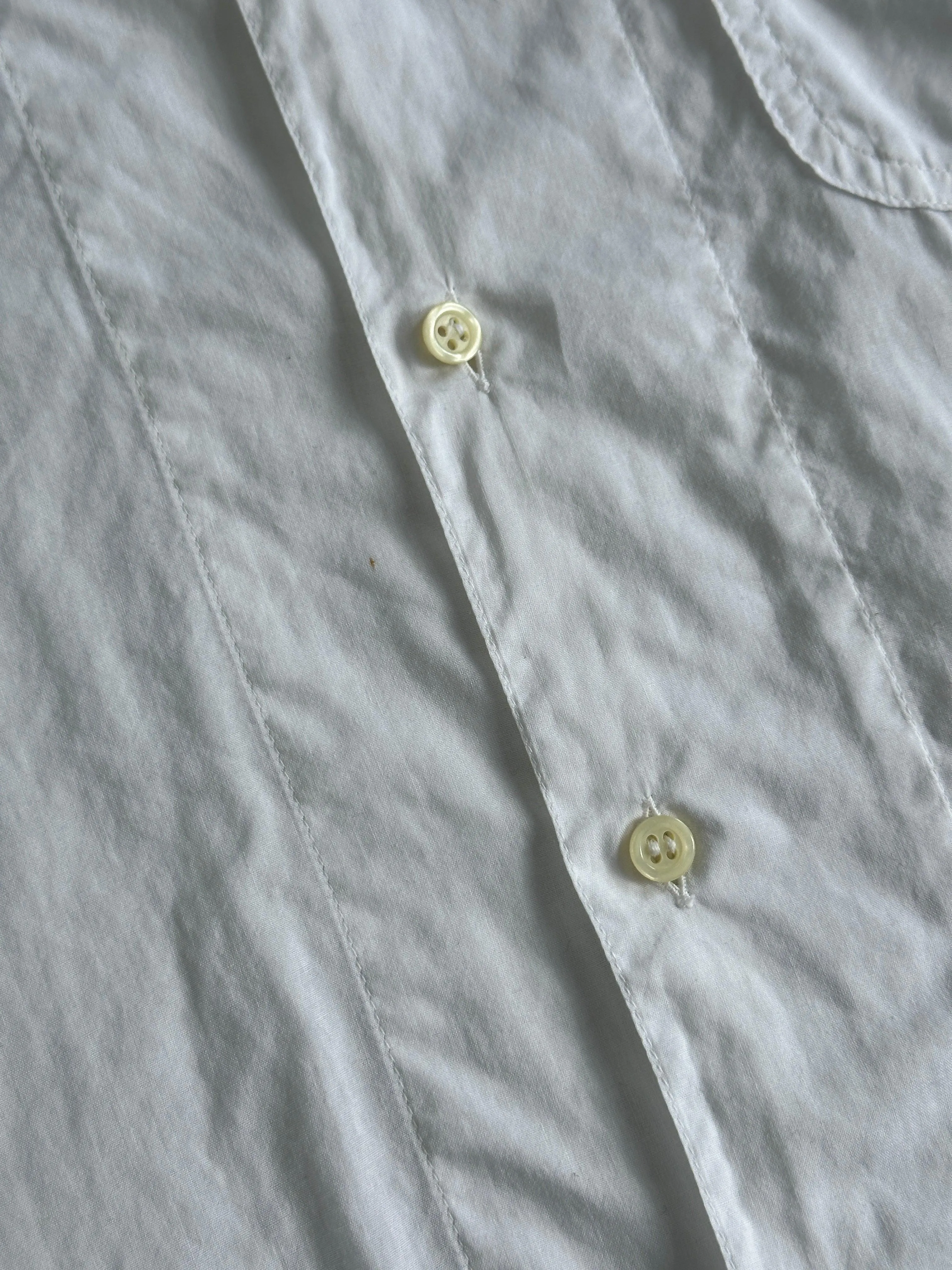 Valentino Beachwear 90s Cotton Cuban Collar Shirt - L
