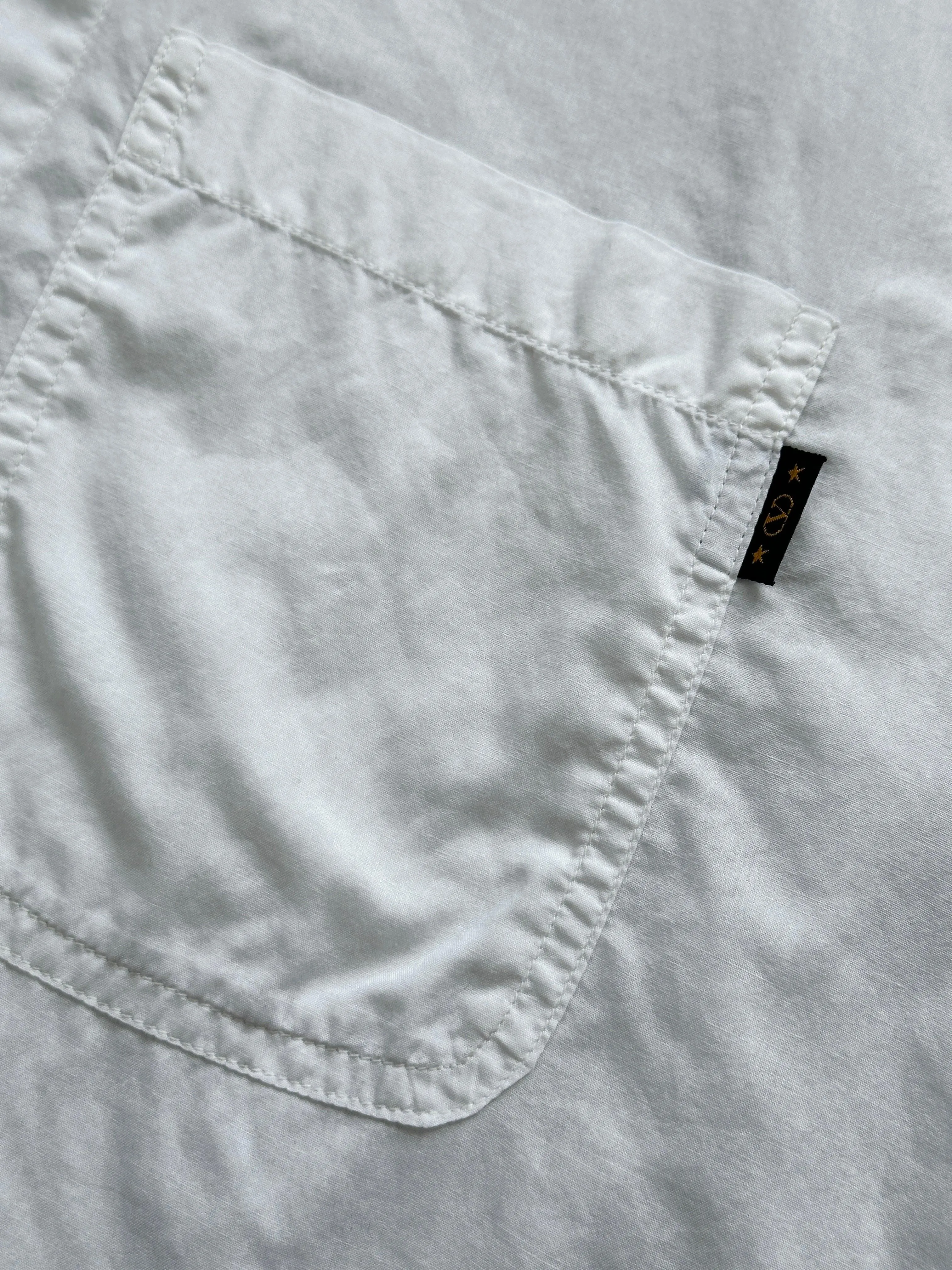 Valentino Beachwear 90s Cotton Cuban Collar Shirt - L
