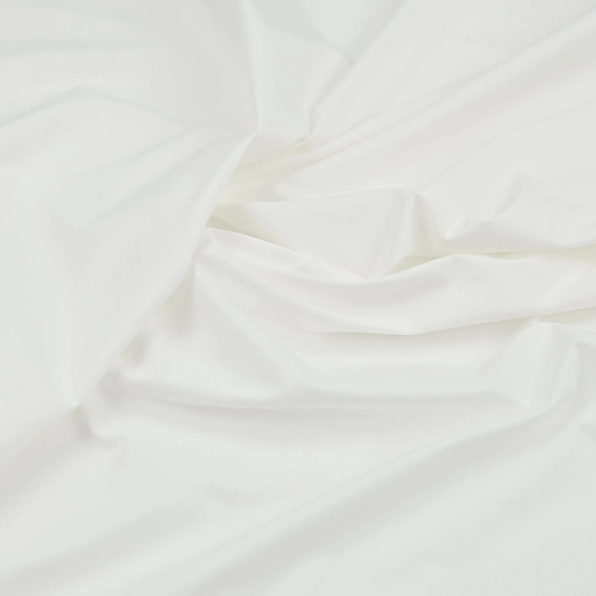 White Cotton Stretch Poplin 98304