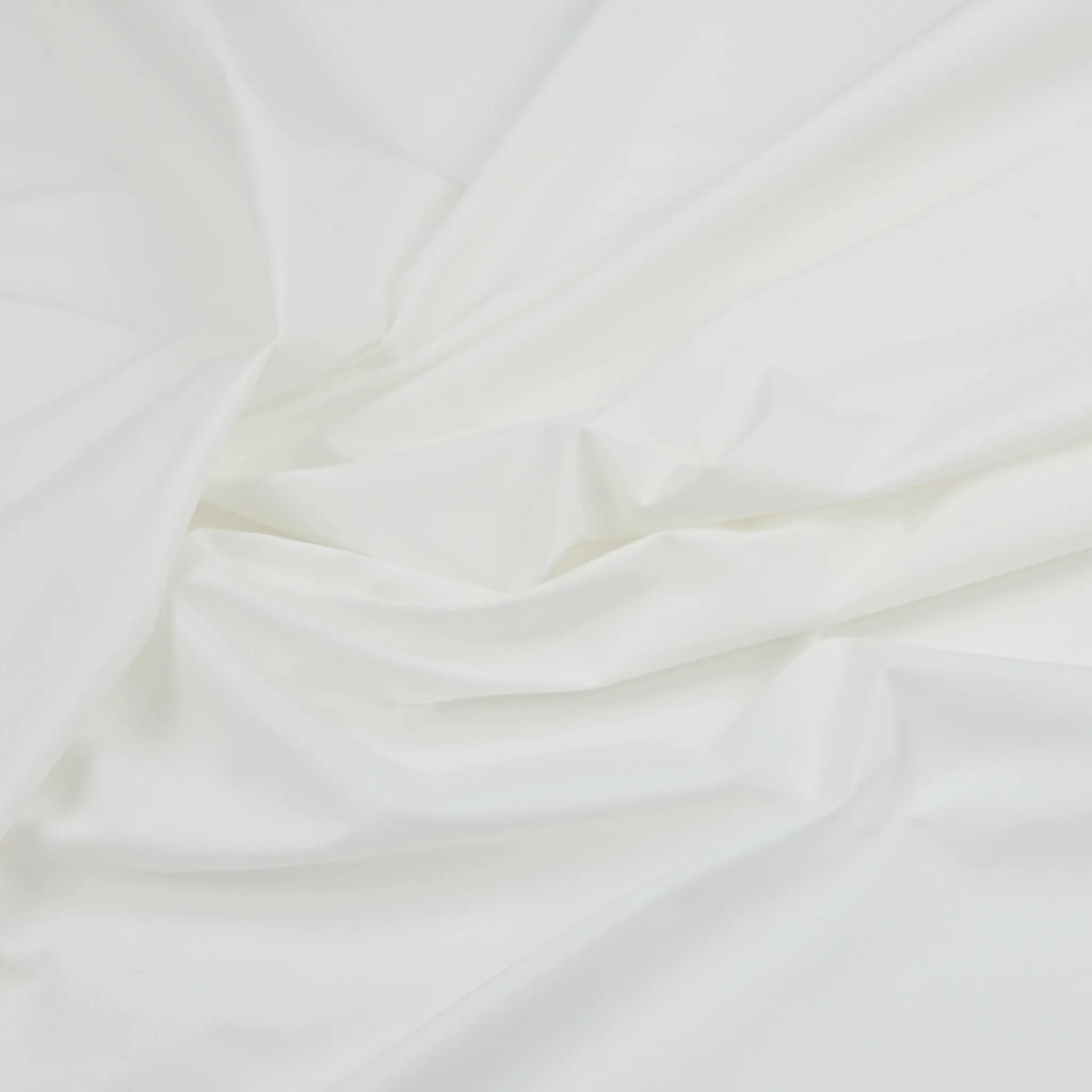 White Cotton Stretch Poplin 98304