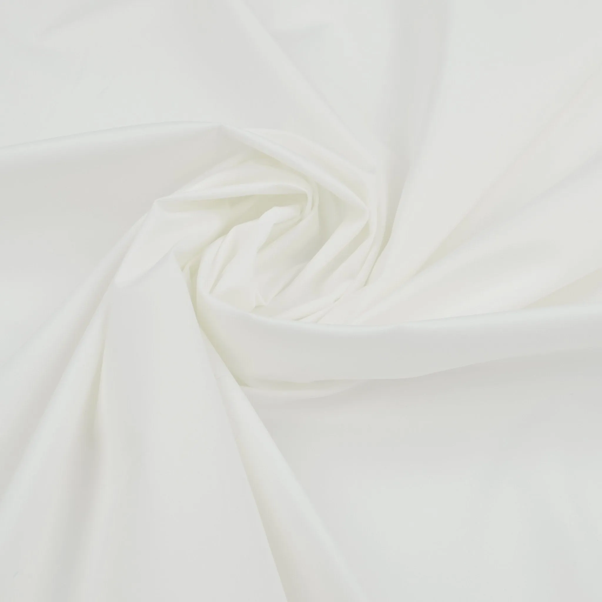 White Cotton Stretch Poplin 98304