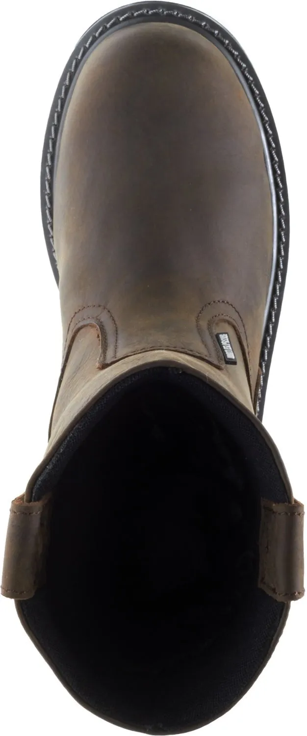 Wolverine Mens Dark Brown Leather Floorhand WP ST 10in Work Boots