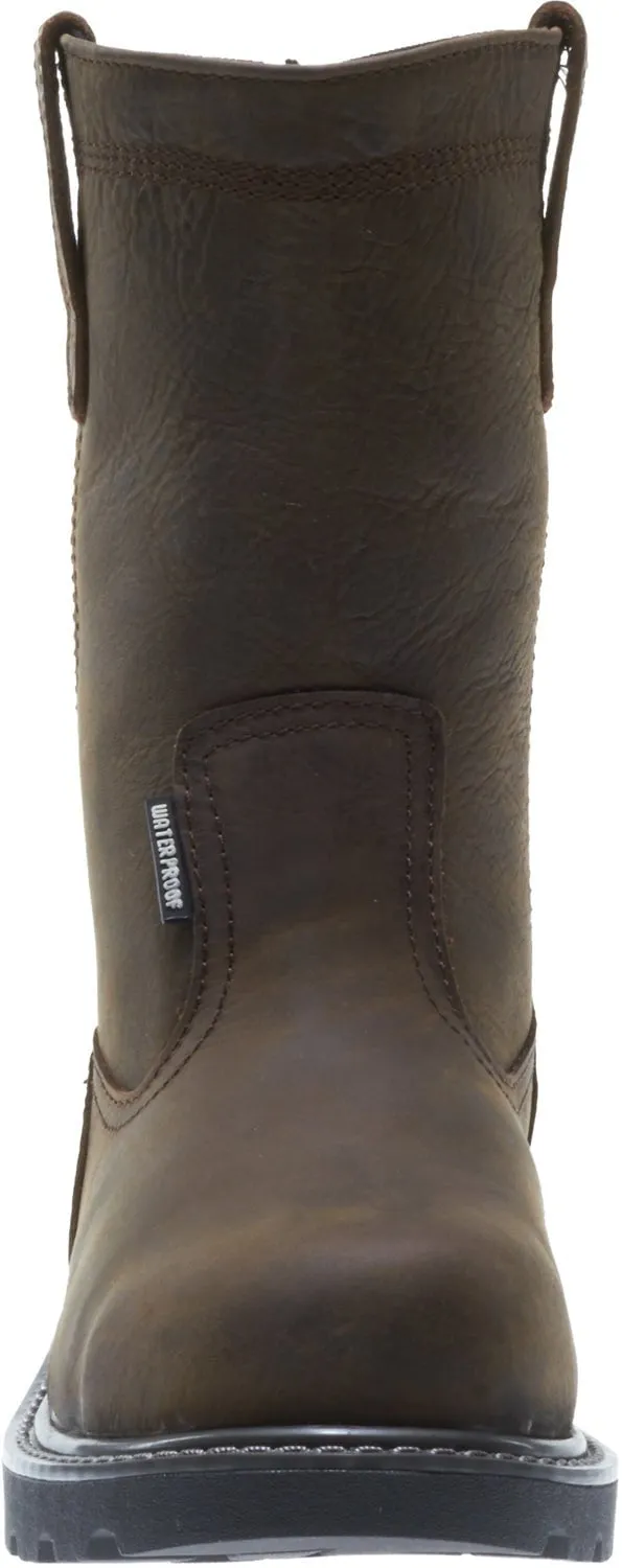 Wolverine Mens Dark Brown Leather Floorhand WP ST 10in Work Boots