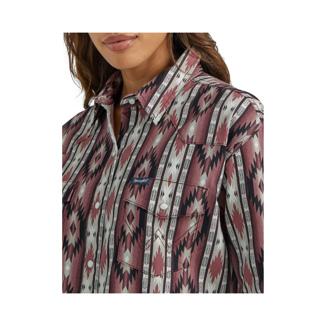 Wrangler Women's Vintage Snap Front Shirt